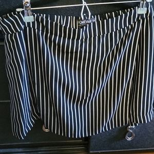Pinstriped Skort